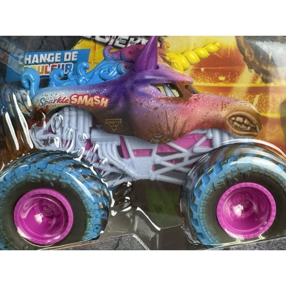 Monster Jam Sparkle Smash Mud Blasters Kids Model Diecast Toy Trucks Car 1:64 3+
